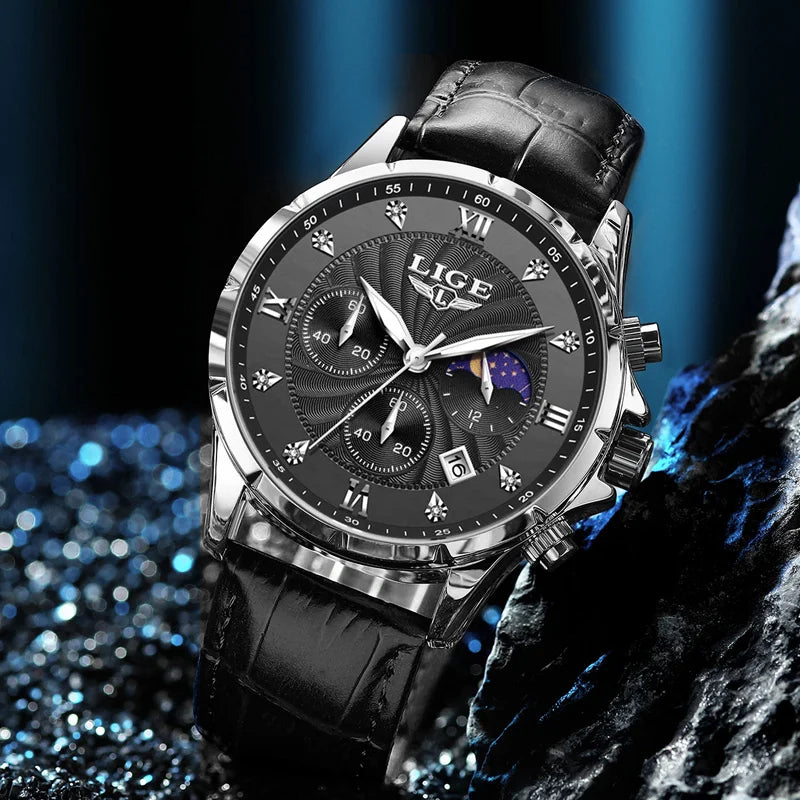 LIGE 8914/Cuero Acero inoxidable