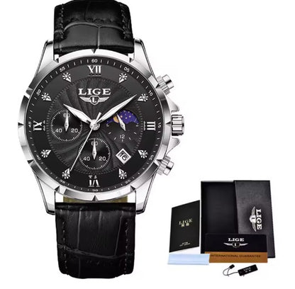 LIGE 8914/Cuero Acero inoxidable